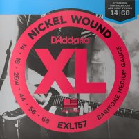 D'Addario EXL157 Nickel Wound, Baritone-Medium, 14-68