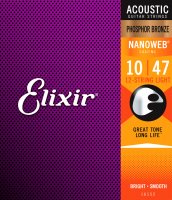 Elixir 16152 Nanoweb Phosphor Bronze Light 12-Strings 12/53