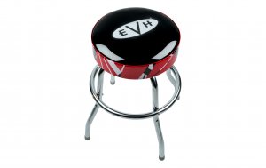 EVH Logo Bar Stool with Striped Trim