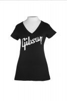 Gibson Women's V Neck Logo - M