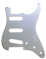 Fender Modern Strat 11 Hole Brass Chrome Plated Pickguard