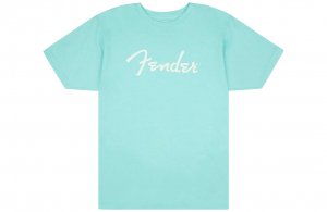 Fender Spaghetti Logo T-Shirt Daphne Blue - M