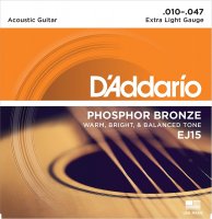 D'Addario EJ15 Phosphor Bronze, Light, 10-47