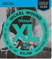 D'Addario EXL158 Nickel Wound, Baritone-Light, 13-62