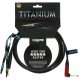 Klotz TITANIUM Guitar Cable with Angled silentPLUG - 4.5m