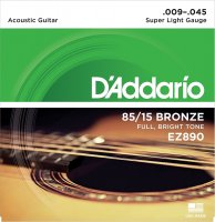 D'Addario EZ890 Great American Bronze 80/15 9-45