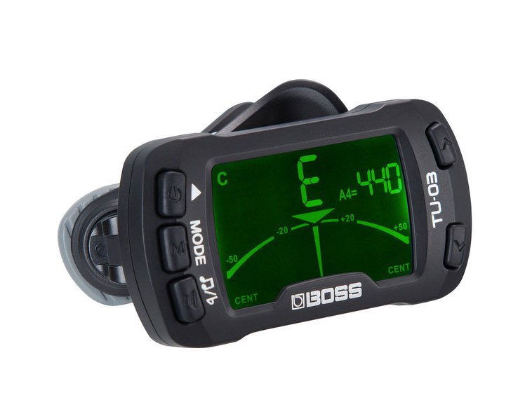 Boss TU-03 Clip-On Tuner & Metronome - Click Image to Close