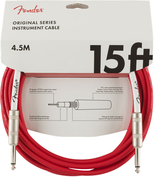 Fender Original Series Instrument Cable - 4.5m - FRD - Click Image to Close