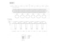 Gotoh SD91 Vintage Keys Nickel Plastic Buttons