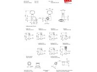 Schaller M6 135 Locking 6L Small Metal Buttons Staggered - CH