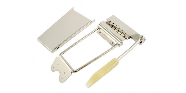Allparts Long Gibson&reg; Style Nickel Vibrato Tailpiece