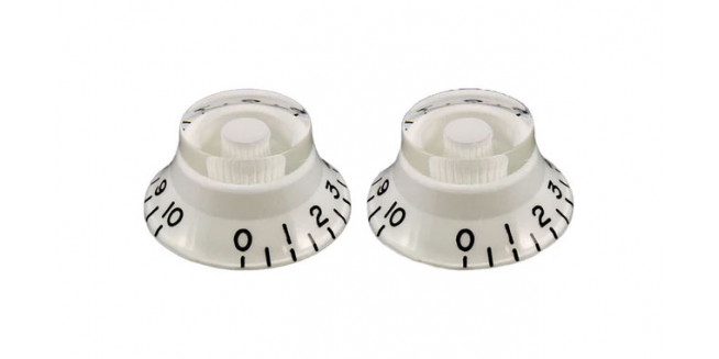 Allparts Vintage Style Bell Knobs - WH