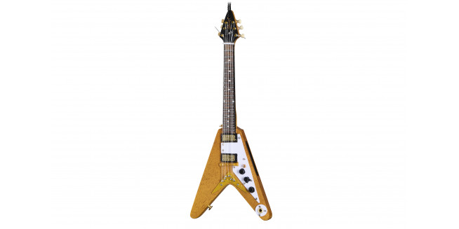 Axe Heaven 6" Korina Flying V Mini Guitar Ornament