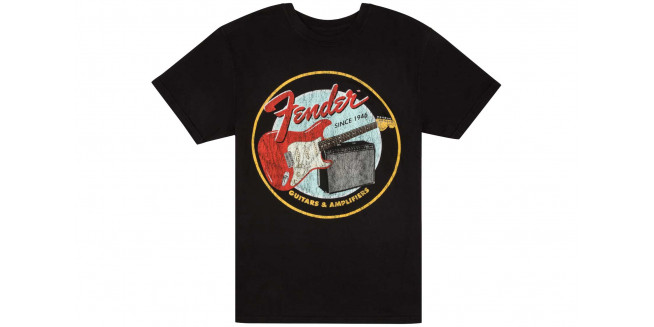 Fender 1946 Guitars & Amplifiers T-Shirt - M Fender 1946 Guitars & Amplifiers T-Shirt - M