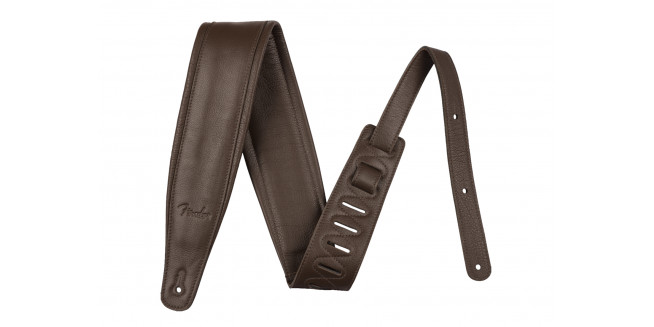 Fender 3.5" Premium Leather Strap - BRN