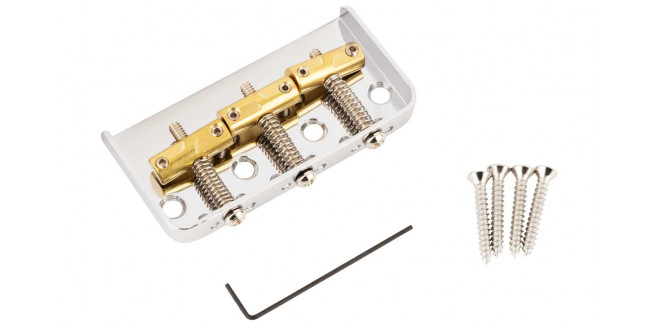 Fender 3-Saddle Custom "Cut-Off" Vintage Style Telecaster Bridge With Compensated Brass Saddles Fender 3-Saddle Custom "Cut-Off" Vintage Style Telecaster Bridge With Compensated Brass Saddles