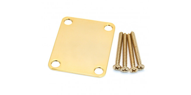 Fender 4-Bolt Vintage Neck Plate "Plain" - GH Fender 4-Bolt Vintage Neck Plate "Plain" - GH