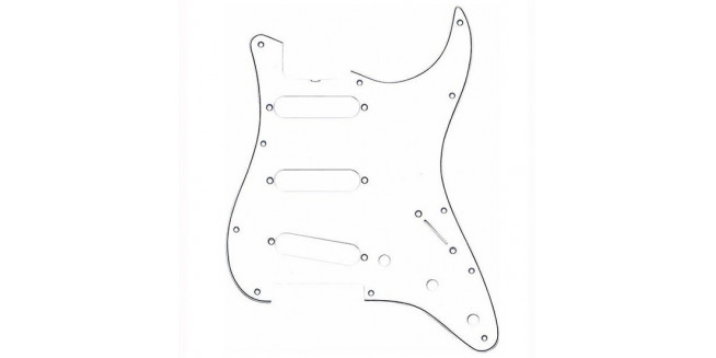 Fender &lsquo;62 Vintage Strat 11 Hole Pickguard - WH