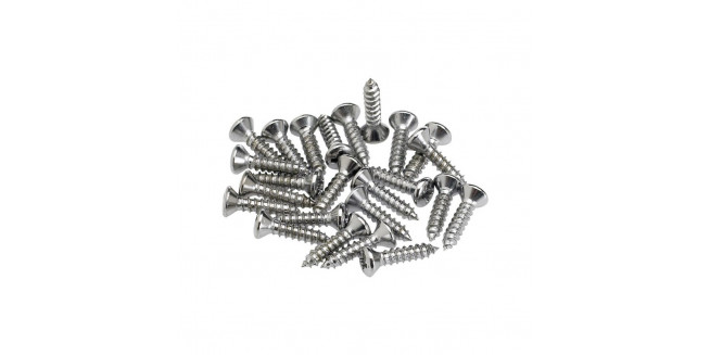 Fender Pickguard/Control Plate Mounting Screws (24) - CH Fender Pickguard/Control Plate Mounting Screws (24) - CH