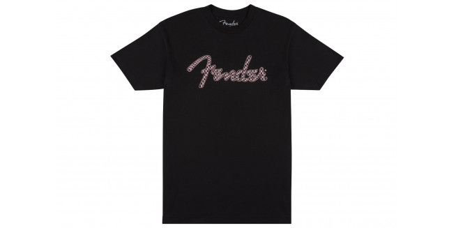 Fender Spaghetti Logo Wavy Checker T-Shirt - L