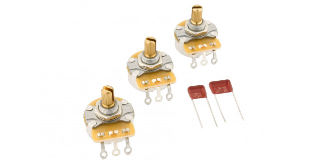 Fender Stratocaster Split Shaft Potentiometer and Capacitor Kit