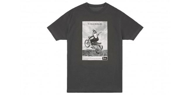 Fender Vintage Ad Biker T-Shirt - M