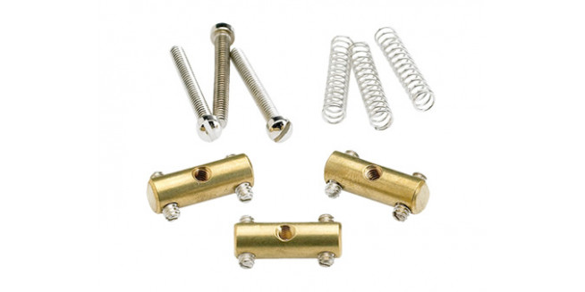 Fender Pure Vintage '52 Telecaster Saddle Kit Brass Fender Pure Vintage '52 Telecaster Saddle Kit Brass