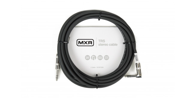 MXR DCIST20R Stereo TRS Cable Angled - 6m