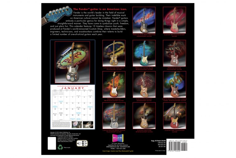 Fender 2026 Custom Shop Calendar