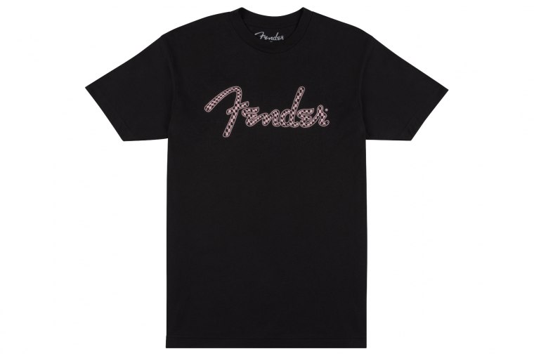 Fender Spaghetti Logo Wavy Checker T-Shirt - L