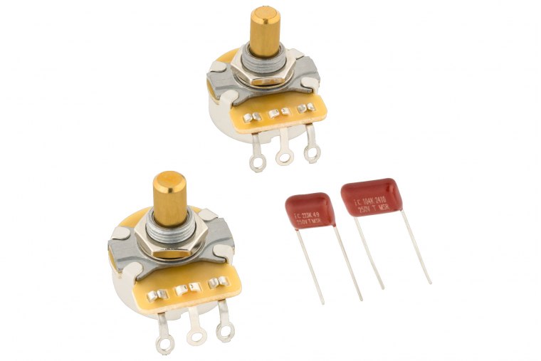 Fender Telecaster Split Shaft Potentiometer and Capacitor Kit