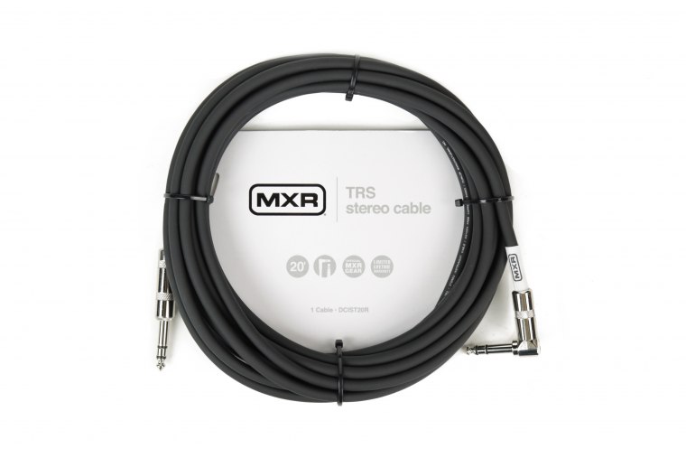 MXR DCIST20R Stereo TRS Cable Angled - 6m