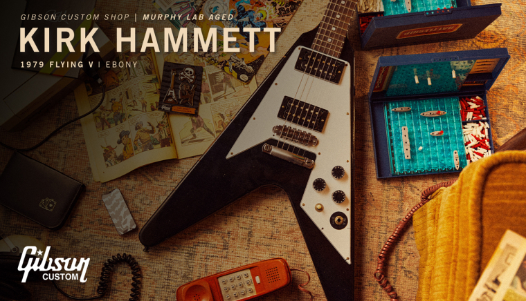 Gibson Custom Murphy Lab 1979 Flying V Kirk Hammett Replica Aged