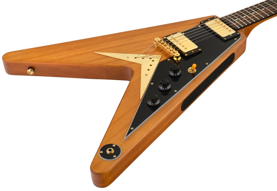 Epiphone Limited Edition 1958 Korina Flying V Antique Natural Gino Guitars Epiphone Limited Edition 1958 Korina Flying V Antique Natural Gino Guitars