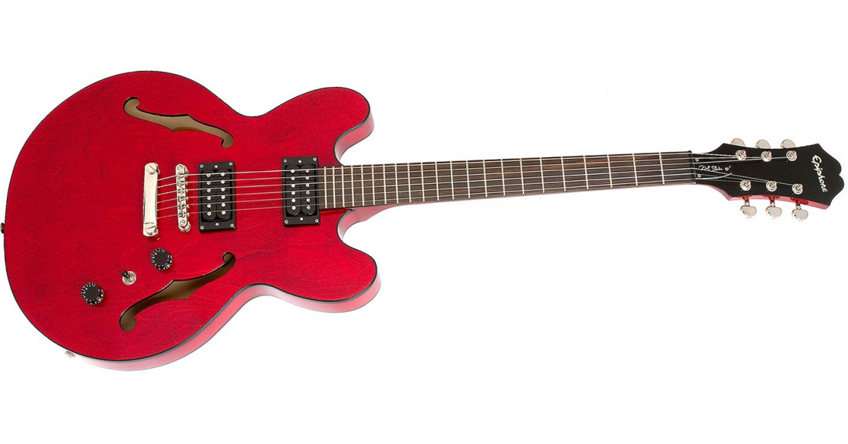 販売終了 Epiphone セミアコ Cherry DOT Studio CH Amazon | Epiphone エピフォン セミアコギター Dot (CH