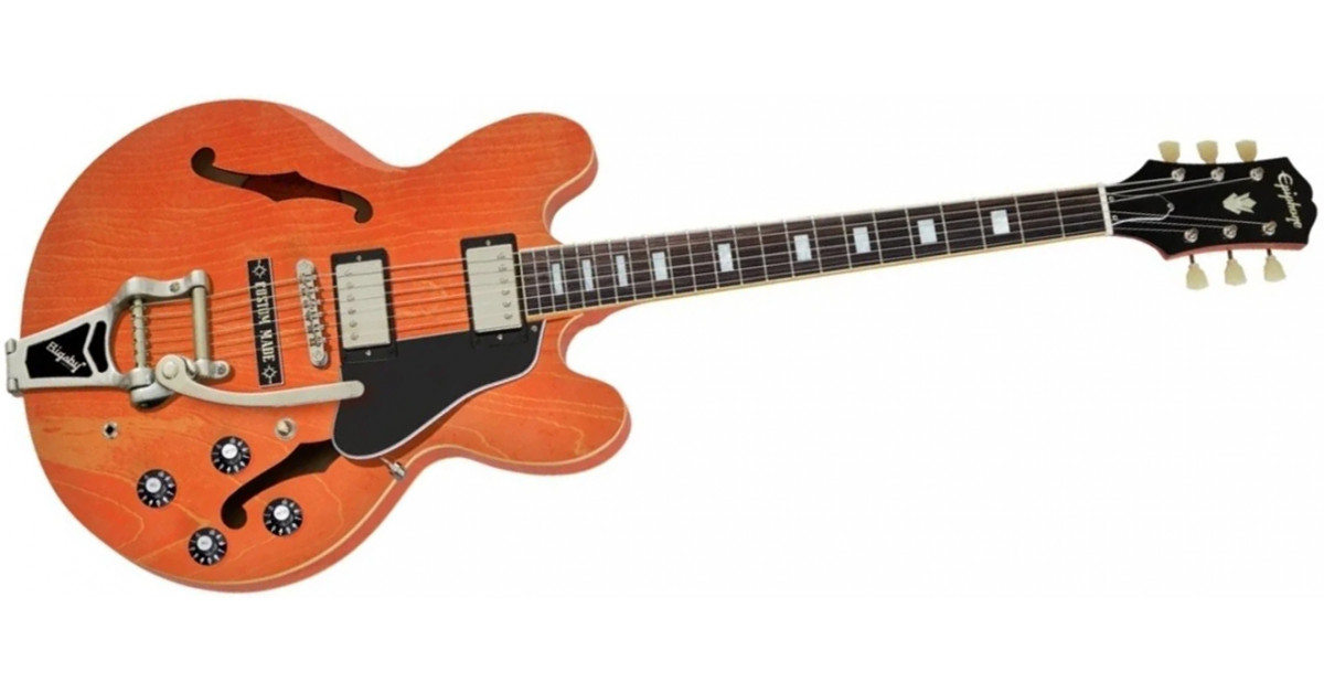 Epiphone ES-335 Bigsby Exclusive - Watermelon Red | Gino Guitars