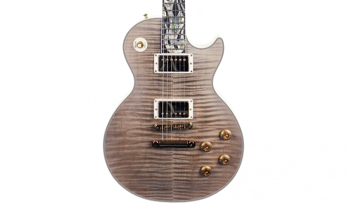 Gibson Custom Les Paul Custom Figured Ice Flame Ice Flame Gino Guitars