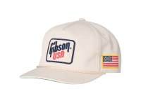 Gibson USA Flag Unstructured Rope Snapback