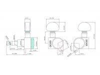 Grover Mini Roto-Grip Locking Rotomatics 3x3 - CH