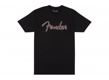 Fender Spaghetti Logo Wavy Checker T-Shirt - S