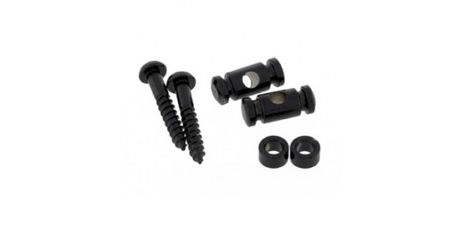 Allparts Black Barrel String Guides