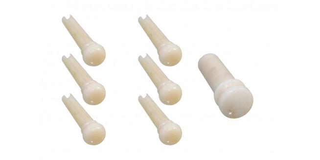 Allparts Camel Bone Bridge Pins Set