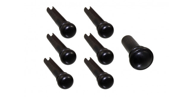 Allparts Ebony Bridge Pins Set