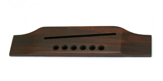 Allparts Rosewood Reverse Pin Belly Up Acoustic Bridge