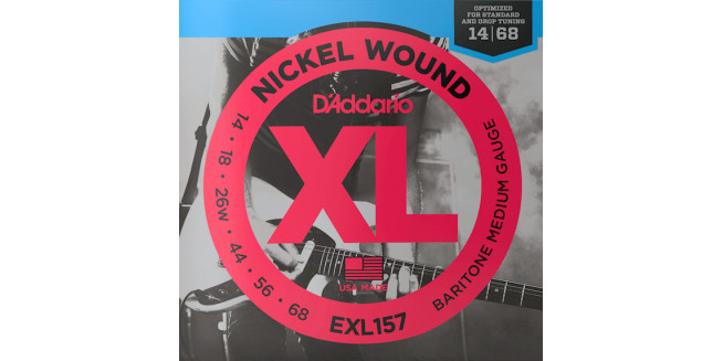 D'Addario EXL157 Nickel Wound, Baritone-Medium, 14-68