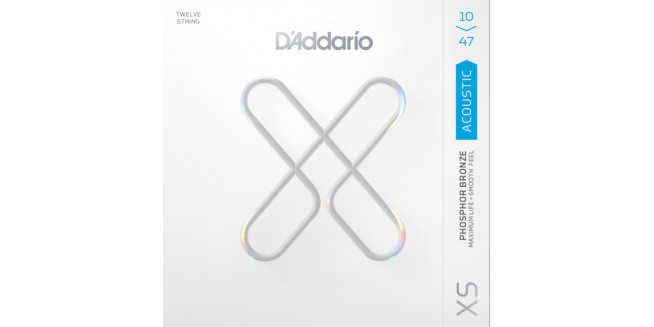 D'Addario XSAPB1047-12 Acoustic Phosphor Bronze, 12 Strings, 10-47