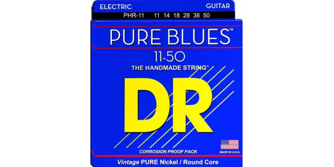 DR Strings Pure Blues Heavy 11/50