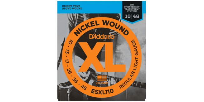 D'Addario ESXL110 Nickel Wound, Double BallEnd, 10-46