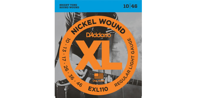 D'Addario EXL110 Nickel Wound, Regular Light, 10-46