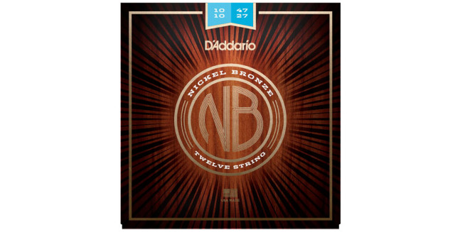 D'Addario NB1047-12 Nickel Bronze, 12-String, 10-47